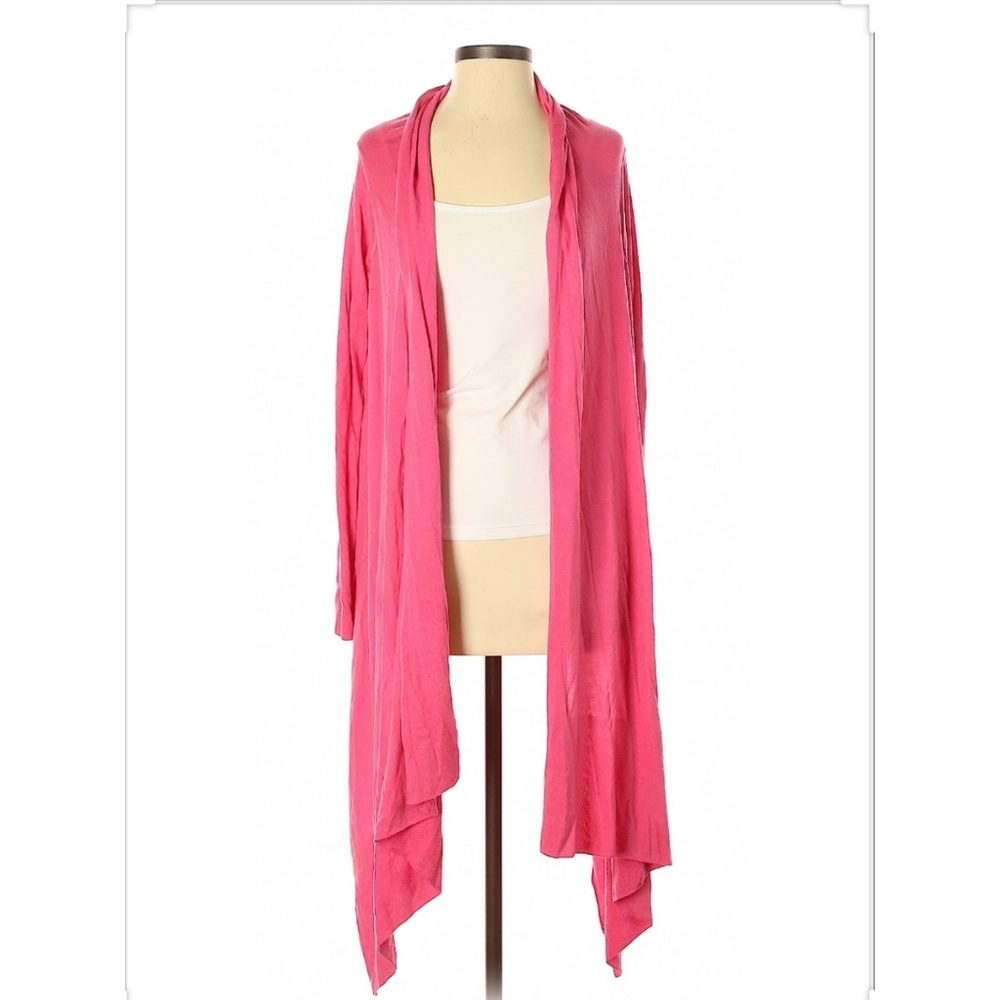 DKNY Pink Drape Cardigan